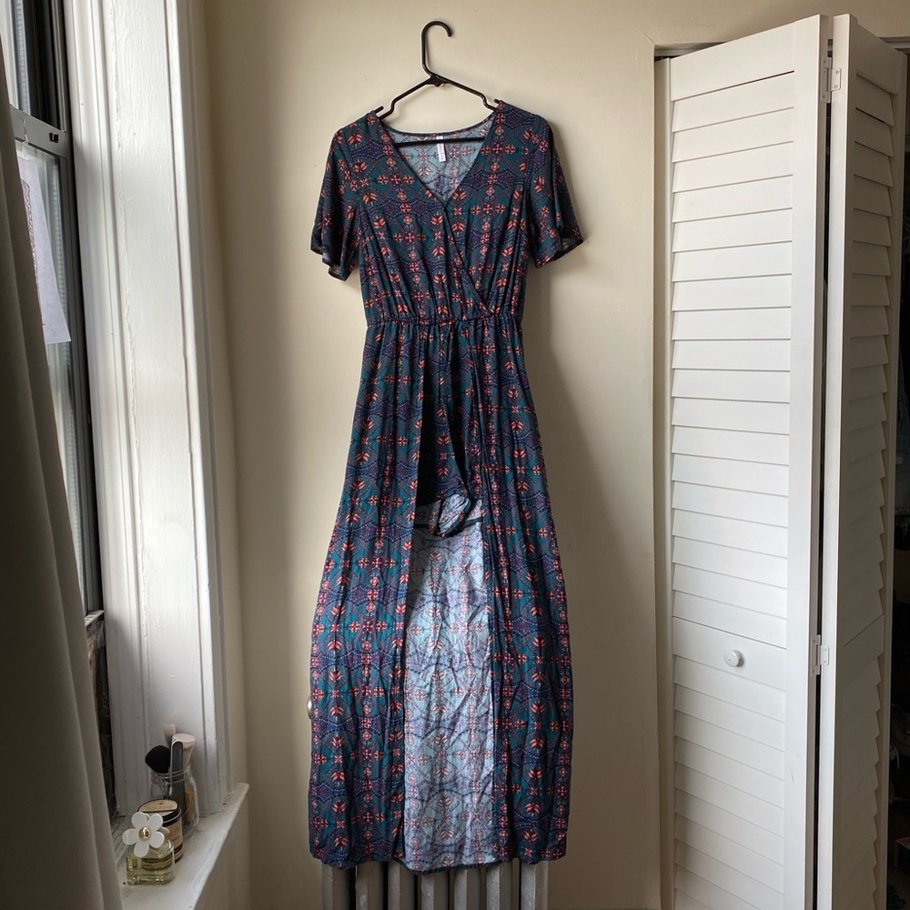 Xhilaration Hi-Low Romper Dress